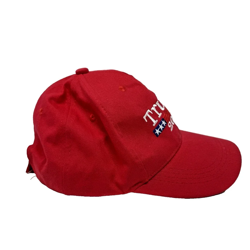 Donald Trump Pence 2020 Red Adjustable Baseball Hat Cap MAGA President EUC